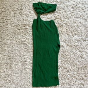 Strapless Body-con Green Dress (XS) - Shein - Night Out!